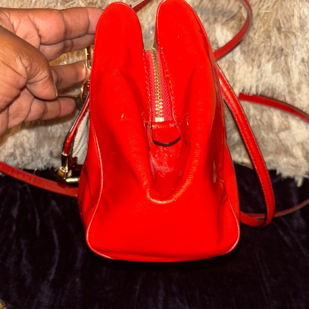 Vintage Coach Red Leather Satchel - Picture 4 of 11